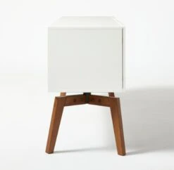 Alba Lacquered White Credenza Small -Nesto Store AlbaWhtLcqrCredenzaIIISmSDF20