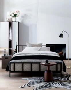 Alchemy Matte Black Queen Bed -Nesto Store AlchemyMatteBlackQueenBedJL19