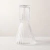 Aleric Ribbed Glass Carafe And Cup 2 Aleric Ribbed Glass Carafe And Cup -Nesto Store AlericClrRbbdCarafeNCupSHS22