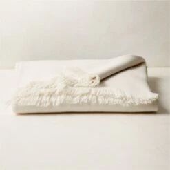 Alpaca Warm White Throw Blanket 50"x70"