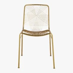 Alpha Brass Metal Chair -Nesto Store AlphaBrassChairS16