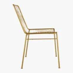Alpha Brass Metal Chair -Nesto Store AlphaBrassChairSideS16