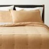 Alto Camel Organic Cotton Quilt And Shams -Nesto Store AltoOrgCttnCmlFQQuiltSHF22