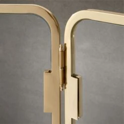 Amos Brass Fireplace Screen -Nesto Store AmosBrassFrplcScreenAV2SHF21