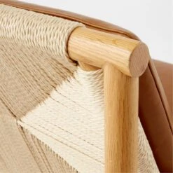 Anacapa Saddle Leather Lounge Chair -Nesto Store AnacapaCddSdlLthLngChrAV2SSS22