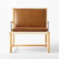 Anacapa Saddle Leather Lounge Chair -Nesto Store AnacapaCddSdlLthLngChrSOSSS22