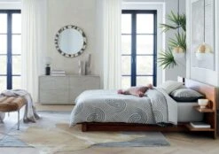 Grace Bone Inlay Round Wall Mirror 32" 10 Grace Bone Inlay Round Wall Mirror 32" -Nesto Store AndesAcaciaQueenBedJN20 1