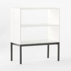 Aptum White Metal Bookcase 17 Aptum White Metal Bookcase -Nesto Store AptumModBookshelf3QSSF21