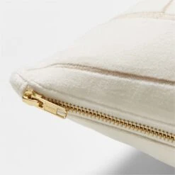 Arabella White Velvet Throw Pillow With Down-Alternative Insert 23'' 8 Arabella White Velvet Throw Pillow With Down-Alternative Insert 23'' -Nesto Store ArabellaWhtVlvtPlw23inAV2SSS23