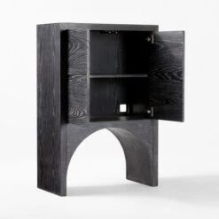 Augusta Black Entryway Cabinet -Nesto Store ArcBlkEntrywayCabinet3QAVSSS22