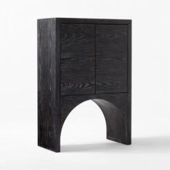 Augusta Black Entryway Cabinet -Nesto Store ArcBlkEntrywayCabinet3QSSS22