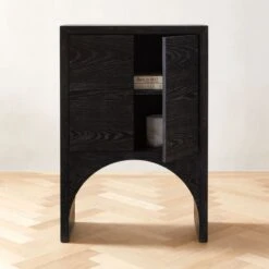 Augusta Black Entryway Cabinet -Nesto Store ArcBlkEntrywayCabinetAVSHS22