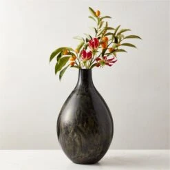 Arvada Patina Black Vase -Nesto Store ArvadaBlackPatinaVaseROF23
