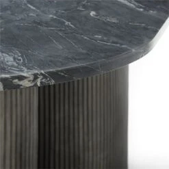 Aster Black Marble And Aluminum Dining Table -Nesto Store AsterMrblNAlmnDnngTableAVSSF22