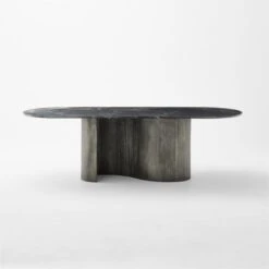 Aster Black Marble And Aluminum Dining Table -Nesto Store AsterMrblNAlmnDnngTableSOSSF22