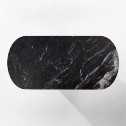 Aster Black Marble And Aluminum Dining Table -Nesto Store AsterMrblNAlmnDnngTableTOPSSF22