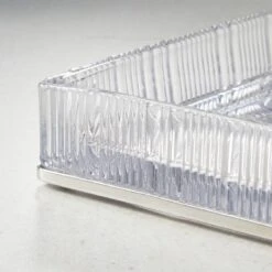 Athena Ribbed Glass Vanity Tray -Nesto Store AthenaRdGlsPdNklTankTrayAV2SHF21