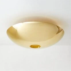 Auden Polished Brass Flush Mount Light 16.5"