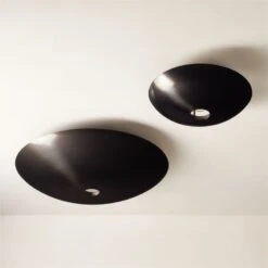 Auden Blackened Brass Flush Mount Light 16.5" -Nesto Store AudenFlushMountsGroupFHF22