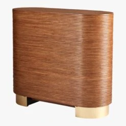 Avalon Rattan Bar Cabinet -Nesto Store AvalonRattanBar3QBS18