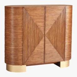 Avalon Rattan Bar Cabinet -Nesto Store AvalonRattanBar3QFS18