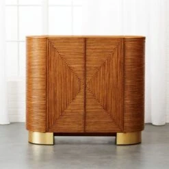 Avalon Rattan Bar Cabinet