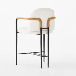 Avont White Upholstered Counter Stool Set Of 2 -Nesto Store AvontSnowCounterStool3QBSSS23