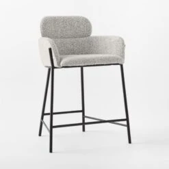 Azalea Boucle Upholstered Counter Stool Set Of 2 10 Azalea Boucle Upholstered Counter Stool Set Of 2 -Nesto Store AzaleaBoucleCounterStool3QSSF21