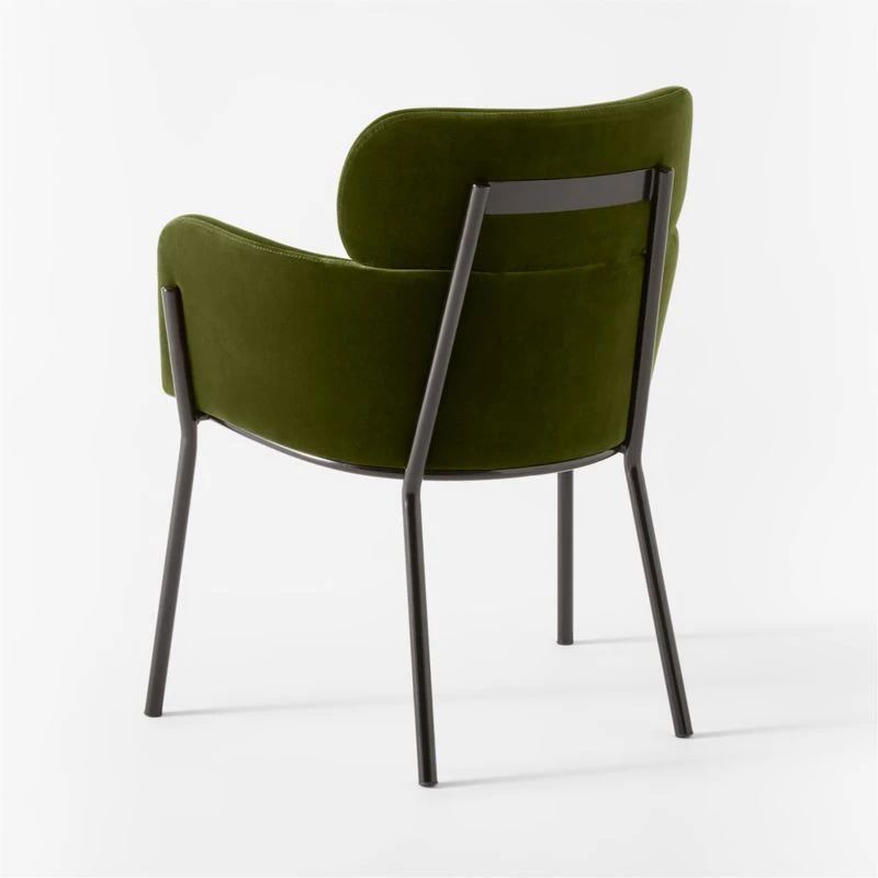 Azalea Green Velvet Dining Armchair 9 Azalea Green Velvet Dining Armchair - Image 7