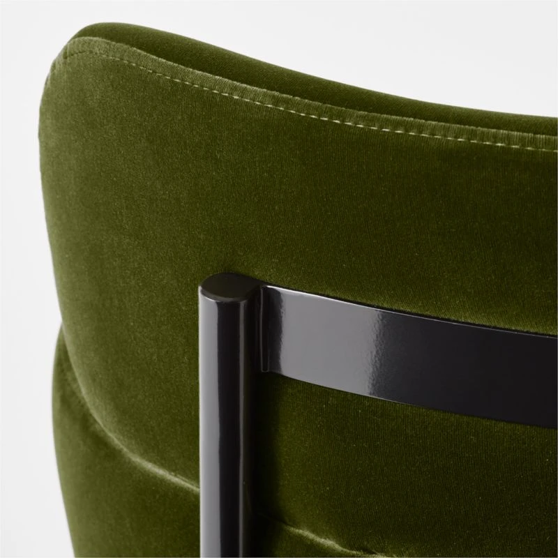 Azalea Green Velvet Dining Armchair 10 Azalea Green Velvet Dining Armchair - Image 8
