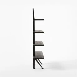 Azzurra Black Metal And Wood Bookshelf -Nesto Store AzzurraBookcaseSDSSF22