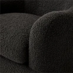 Bacio Black Boucle Lounge Chair -Nesto Store BacioBlackBoucleChairAVSSF23
