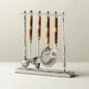4-Piece Bamboo Bar Tool Set With Stand -Nesto Store Bamboo4PcBarToolSetWStandSHF19