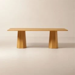 Bancroft Rectangular Oak Wood Dining Table