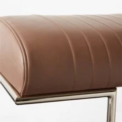 Barber Brown Leather Dining Chair 17 Barber Brown Leather Dining Chair -Nesto Store BarberLeatherChairAVSSSF23