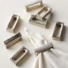 Barre Silver Napkin Rings Set Of 8 -Nesto Store BarreSilverNapkinRingS8SHF21