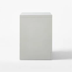 Barton 2-Drawer High-Gloss Grey Lacquered Nightstand -Nesto Store BartonHiGlsLcqdNghtstndSDSSS22