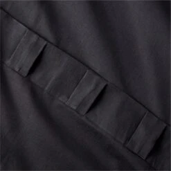 Black Cotton Basketweave Window Curtain Panel 48''x84'' -Nesto Store BasketweaveBlk96CrtnPnlAV3SHS23