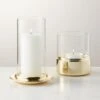 Alta And Bassa Champagne Brass Hurricane Candle Holders -Nesto Store BassaNAltaChmpHrrcnGrpAVFHF22