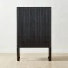 Bayamo Dark Blue Wood Bar Cabinet