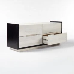 Beaufort 4-Drawer Whitewashed Wood Dresser -Nesto Store BeaufortBlchdWdLowDrssr3QAVSSS21