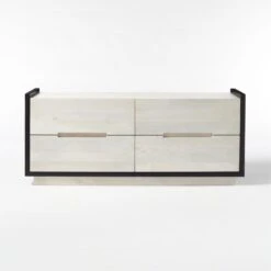 Beaufort 4-Drawer Whitewashed Wood Dresser -Nesto Store BeaufortBlchdWdLowDrssrSOSSS21