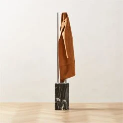 Bellamy Marble And Polished Stainless Steel Coat Rack 6 Bellamy Marble And Polished Stainless Steel Coat Rack -Nesto Store BellamyMrblNSSCoatRackAVSHF22