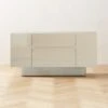 Benoit Enameled White Wood Credenza