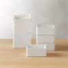 Bento Square White Mini Bowls 1 Bento Square White Mini Bowls -Nesto Store BentoWhiteMiniBowlsS8SHF16