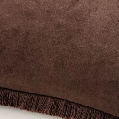 Bettie Chocolate Brown Throw Pillow With Down-Alternative Insert 23" -Nesto Store BettieChcltPillow23X23inAVSSF22
