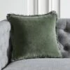 Bettie Forest Green Throw Pillow With Down-Alternative Insert 16" -Nesto Store BettieFrstPllwCvr16X16inSHF21