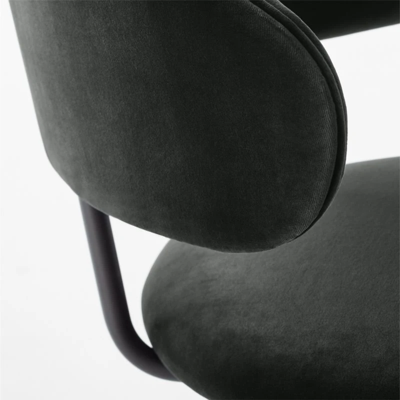 Birba Black Velvet Dining Chair 9 Birba Black Velvet Dining Chair - Image 7
