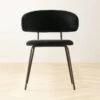 Birba Black Velvet Dining Chair