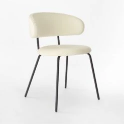 Birba Cream Velvet Dining Chair 10 Birba Cream Velvet Dining Chair -Nesto Store BirbaVelvetChairCustard3QSSF22 1